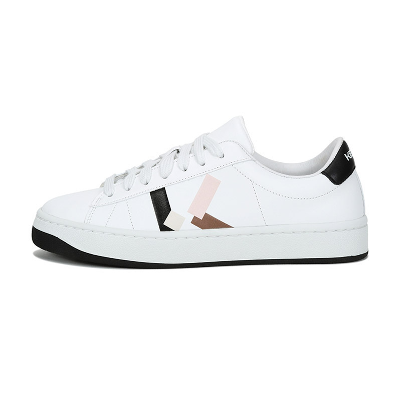 kenzo高田贤三女士皮革系带休闲运动鞋板鞋小白鞋fa62sn172l50
