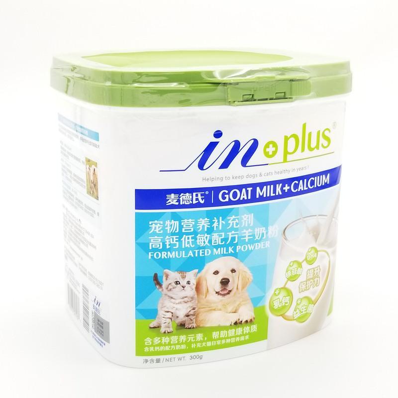 高钙低敏羊奶粉300g一瓶 麦德氏高钙低敏羊奶粉IN-PLUS益生菌猫奶粉幼猫300g小奶狗奶粉