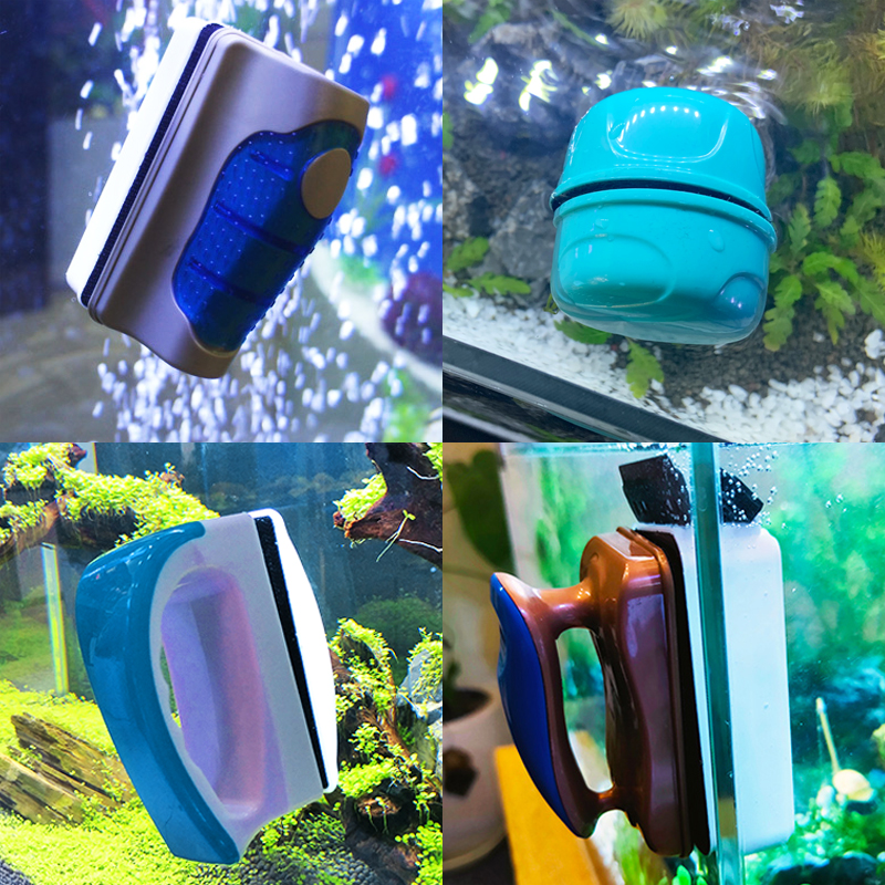 鱼缸强吸力磁力刷 缸刷擦水族箱玻璃除苔悬浮双面清洁刷子高清大图