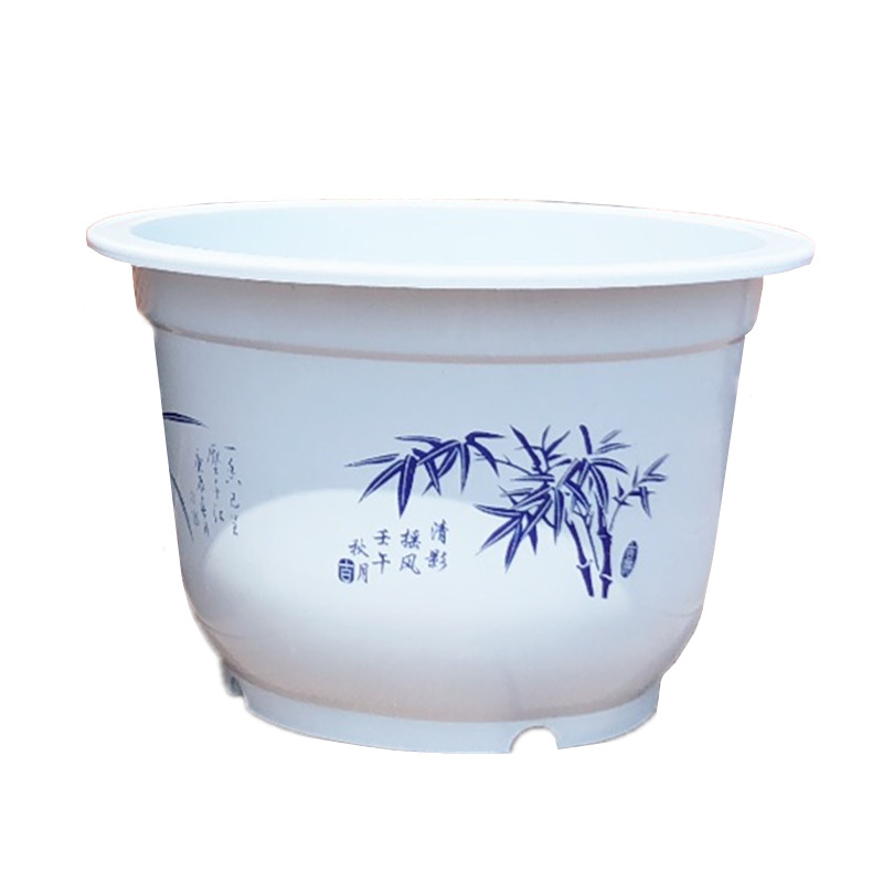 环保加厚绿萝盆栽花盆育苗盆阳台室内圆形绿植塑料大花盆清仓高清大图