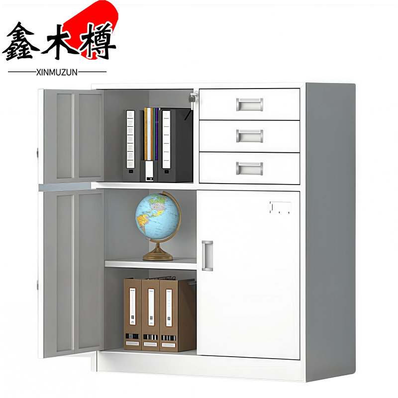 鑫木樽矮柜偏三斗台高清大图