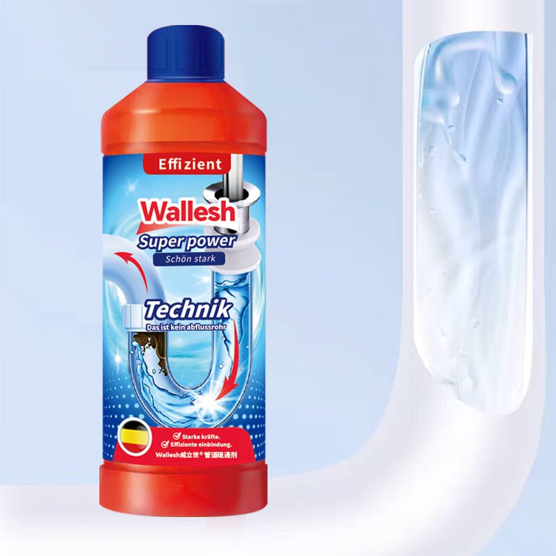 威立世(wallesh) 1000ml 管道疏通剂 清洁剂 (计价单位:瓶) 橘红色