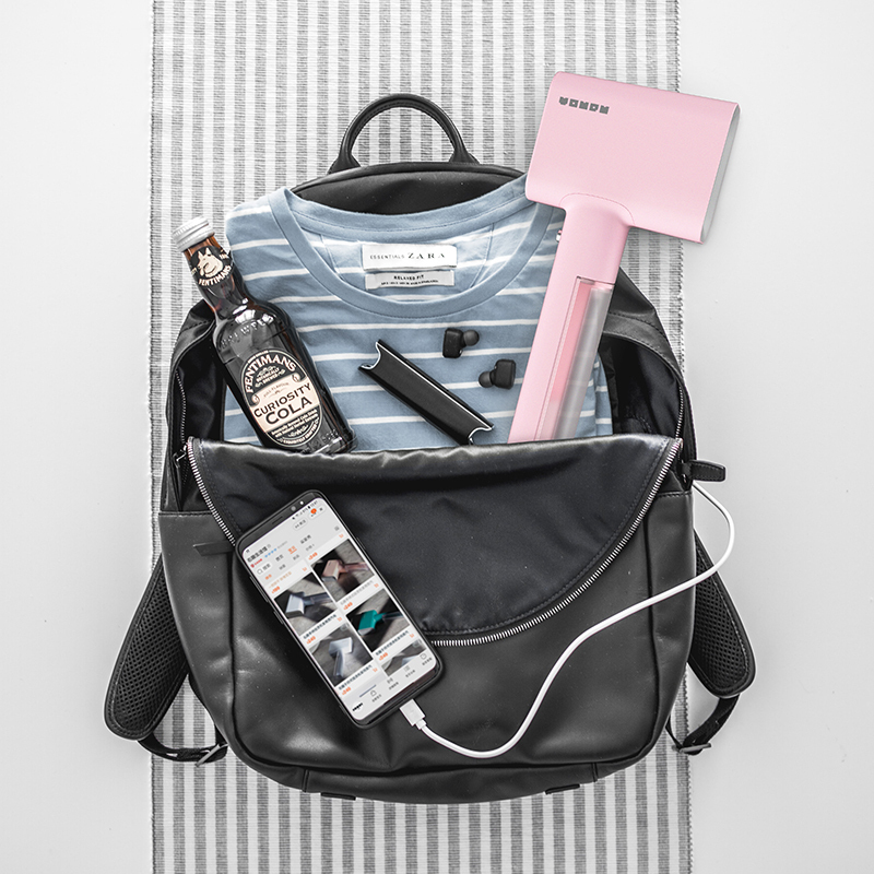 右趣手持蒸汽熨烫刷 便携挂烫机 800W 灰色高清大图