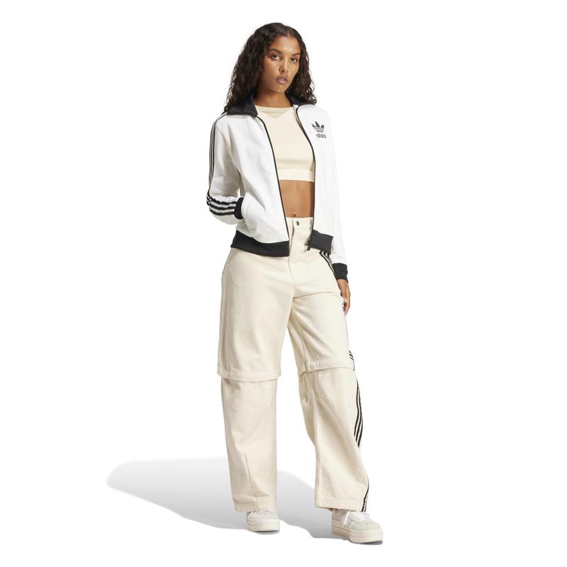 Adidas女款宽松长袖T恤街头潮流运动休闲百搭纯色圆领束脚设计高清大图