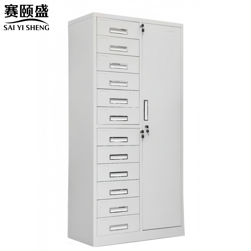 赛颐盛文件资料柜偏门12斗台高清大图