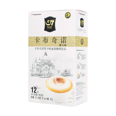 越南中原G7 卡布奇诺速溶咖啡 摩卡味216g
