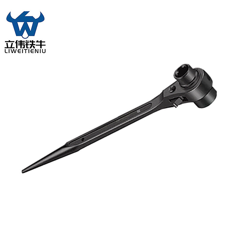 立伟铁牛尖尾棘轮扳手30×32mm/把高清大图