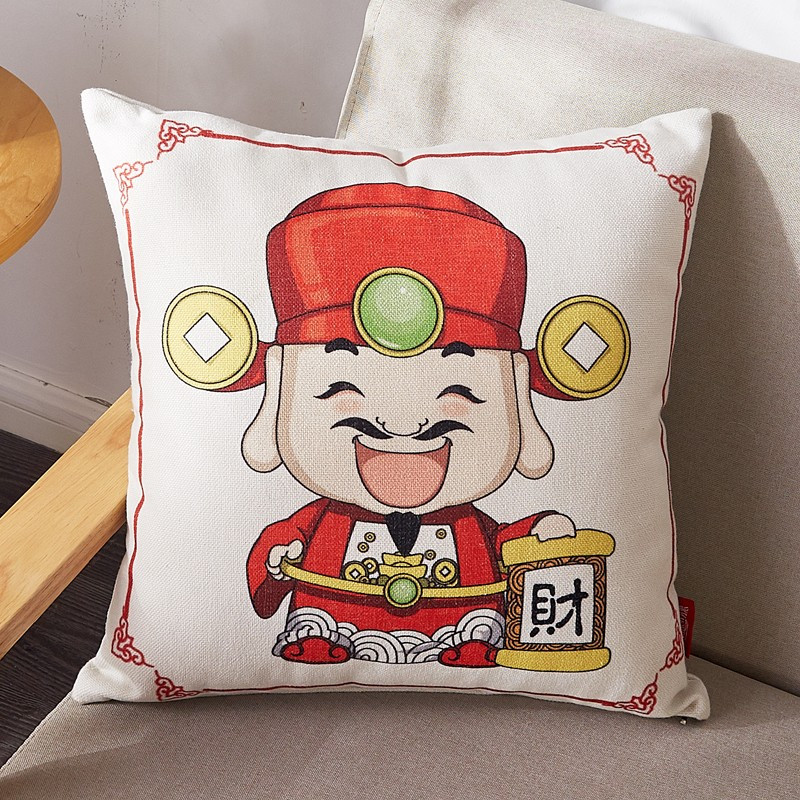 时尚居家抱枕 FN-TJ023 漫生活爱家亚麻抱枕45*45cm(单位:个)