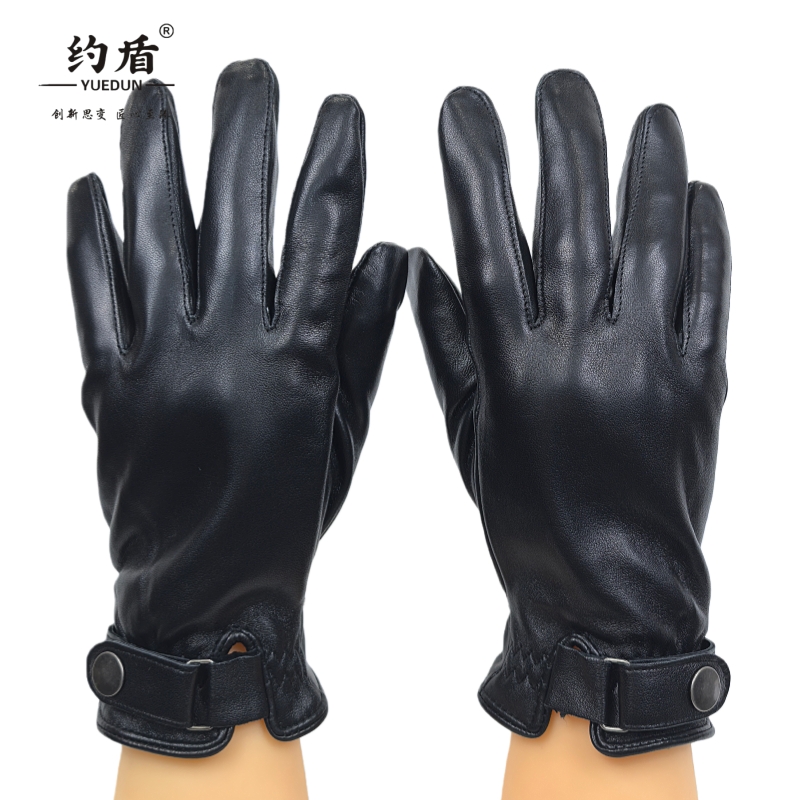 约盾 男女同款全触屏防寒羊皮手套 YDTP8606/双