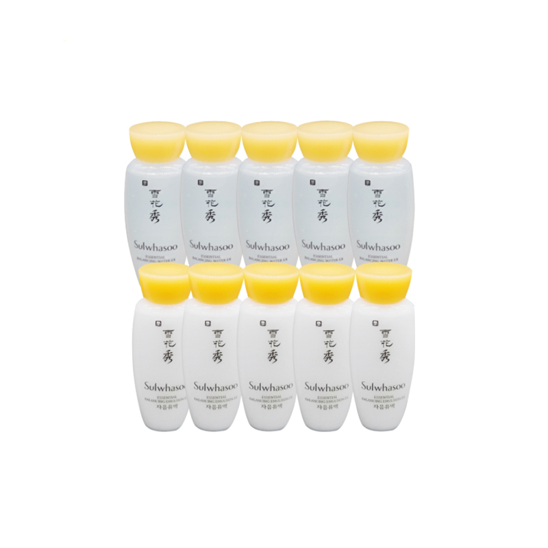 雪花秀Sulwhasoo滋盈水乳套组 中样5对 15ml*10 爽肤水乳液控油平衡保湿补水