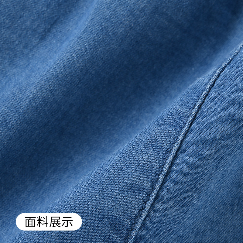 [清仓价:19元]铅笔俱乐部童装夏季女童牛仔裤薄款儿童中大童短裤休闲韩版新款