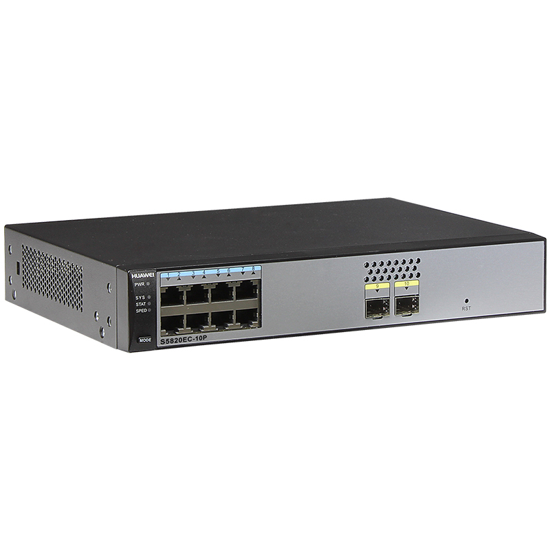 华为(HUAWEI)S5820EC-10P 8口千兆企业级以太网交换机 web网管适用中小型企业