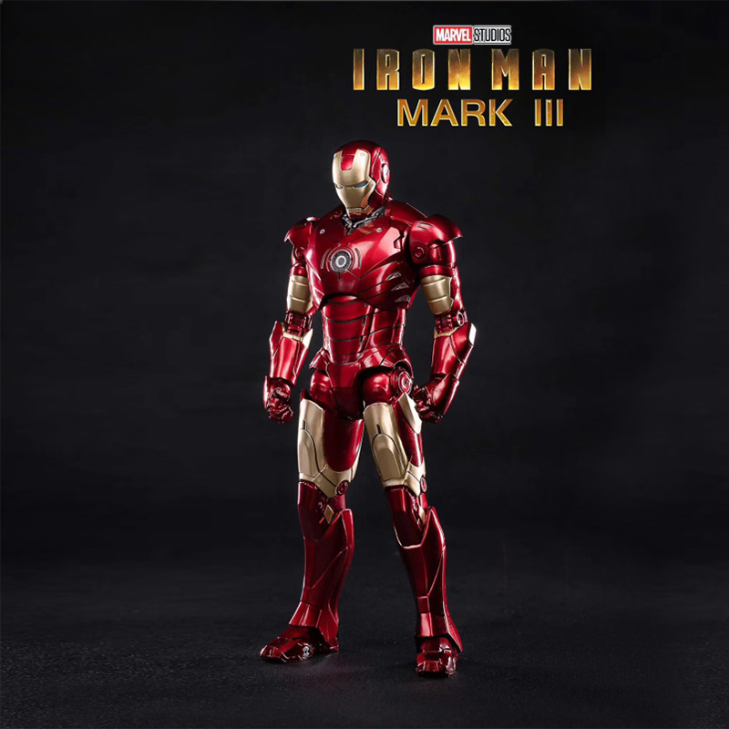 漫威正版mk4钢铁侠手办装饰品发光可拼接格纳库usb摆设品复仇者联盟3