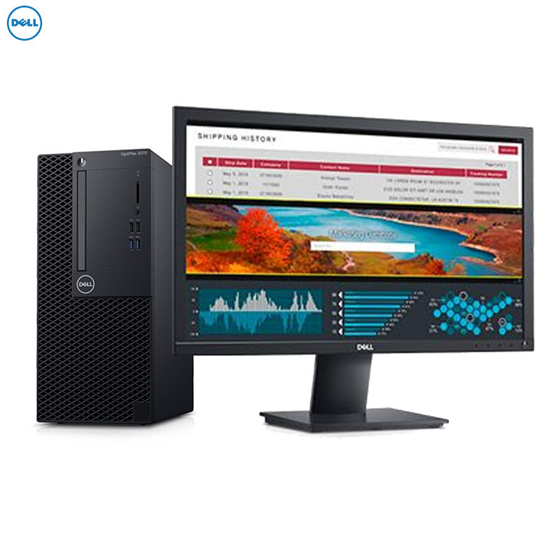 戴尔(Dell)Optiplex3070MT商用电脑整机 23.8英寸显示器(I3-9100 8G 1T 2G独 三年)高清大图