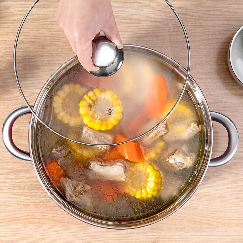 Debo 德铂杰拉德不锈钢汤锅明火电磁炉通用高清大图