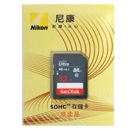 尼康Nikon 原装定制SD卡单反相机内存卡闪迪SD卡16g/32g/64g/128g【尼康32g 80m/S SD卡】