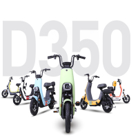 爱玛电动车48V20Ah时尚男女成人轻便锂电自行车电动车电瓶车D350源彩绿勇气灰