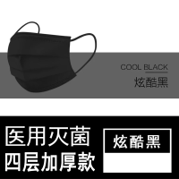 积方优品一次性口罩黑色防尘透气男女春夏冬防雾霾加厚潮款个性韩版易呼吸【5月19日发完】