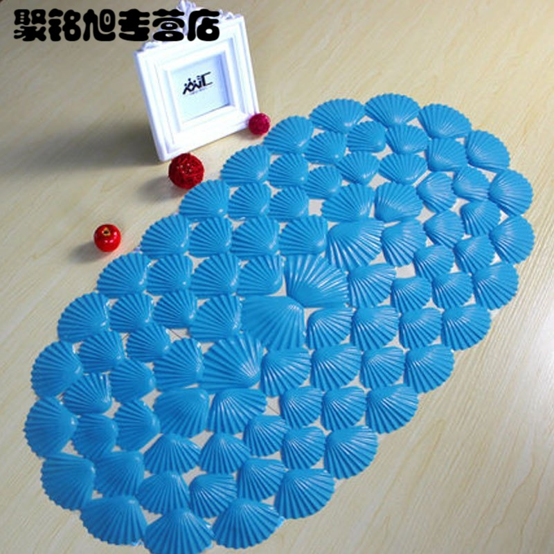 简约现代儿童浴室防滑垫贝壳卫浴垫浴缸洗澡脚垫卫生间洗手间地垫吸盘多功能时尚创意生活日用浴室用品防滑垫