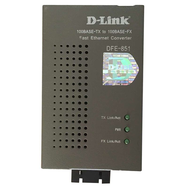 dlink友讯DFE-851百兆单模光纤收发器D-Link光电转换器