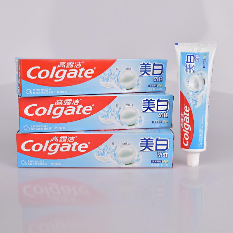 高露洁牙膏140g-【美白防蛀】*4支
