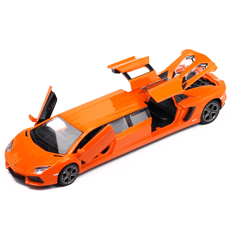 1:32加长版悍马合金汽车模型开小汽车金属玩具男孩儿童玩具车 加长版