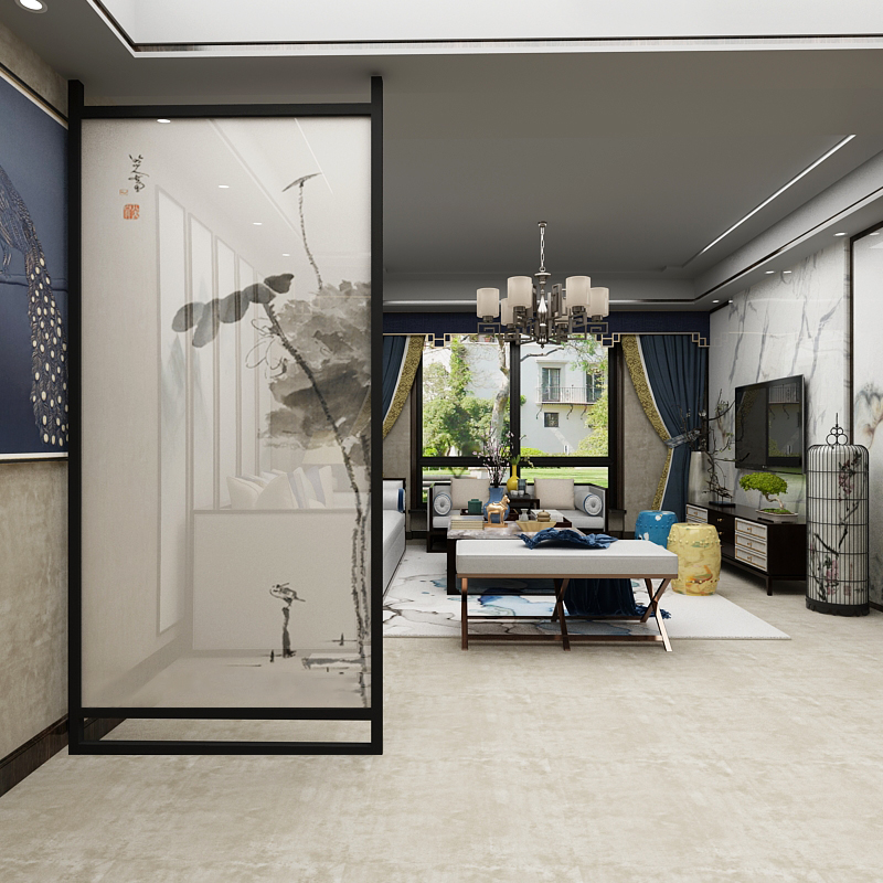 屏风隔断实木客厅酒店移动玄关折屏中式简易现代简约折叠装饰屏风