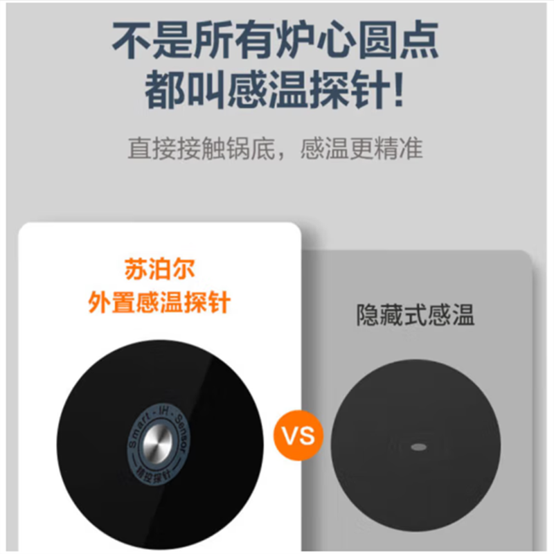 苏泊尔(SUPOR)电磁炉2200W大功率 外置感温探针可调一键超猛火家用电磁炉火锅炉 C22-ID39高清大图