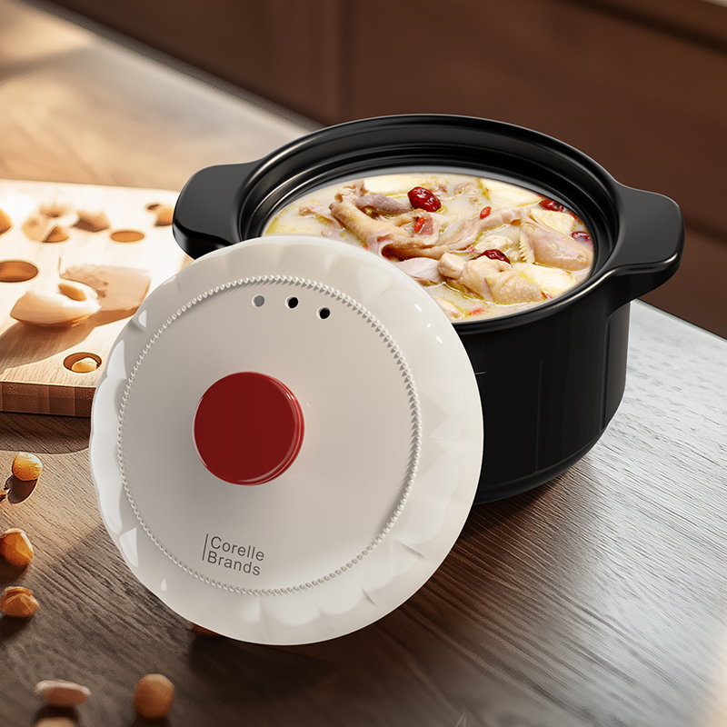 Corelle Brands 丹霞映雪陶瓷煲3.5L CB-TC002-TG/KZ(NM)高清大图