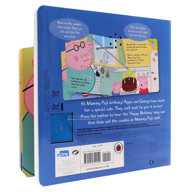 [正版]小猪佩奇生日书 英文原版 Peppa Pig Happy Birthday Mummy Pig Recorda高清大图