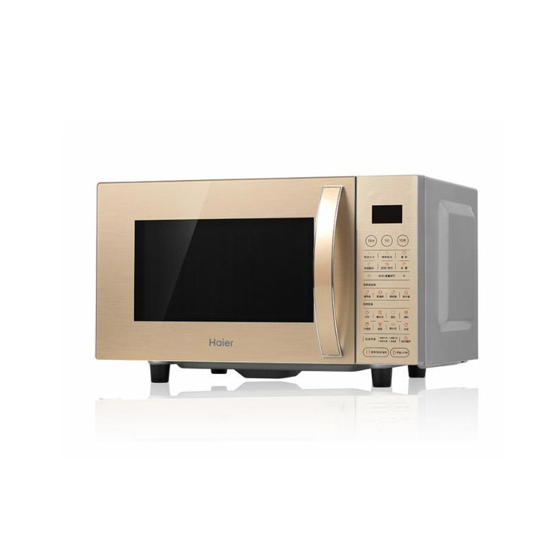 海尔(Haier)MZLA-2380EGCZ 微波炉纳米银仓胆聚能瓷晶平板800W速热 安全童锁设计 8大辅助功能微波炉