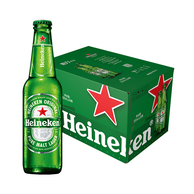 喜力啤酒330ml*24瓶/箱