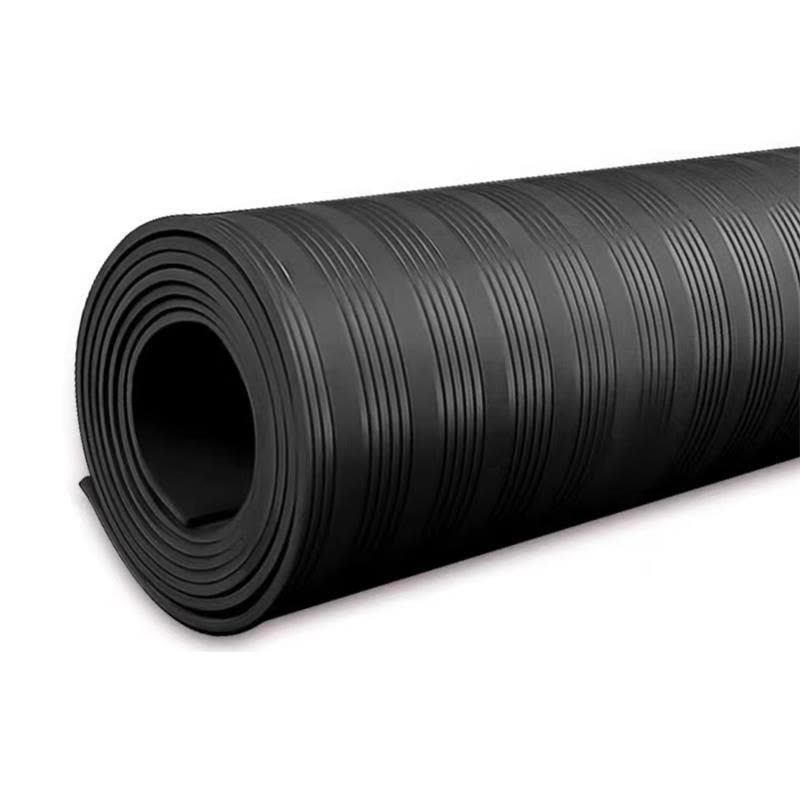 盛京联硕高压绝缘橡胶板黑色防滑地垫8.0mm厚 50Kg[1*3米]卷图片