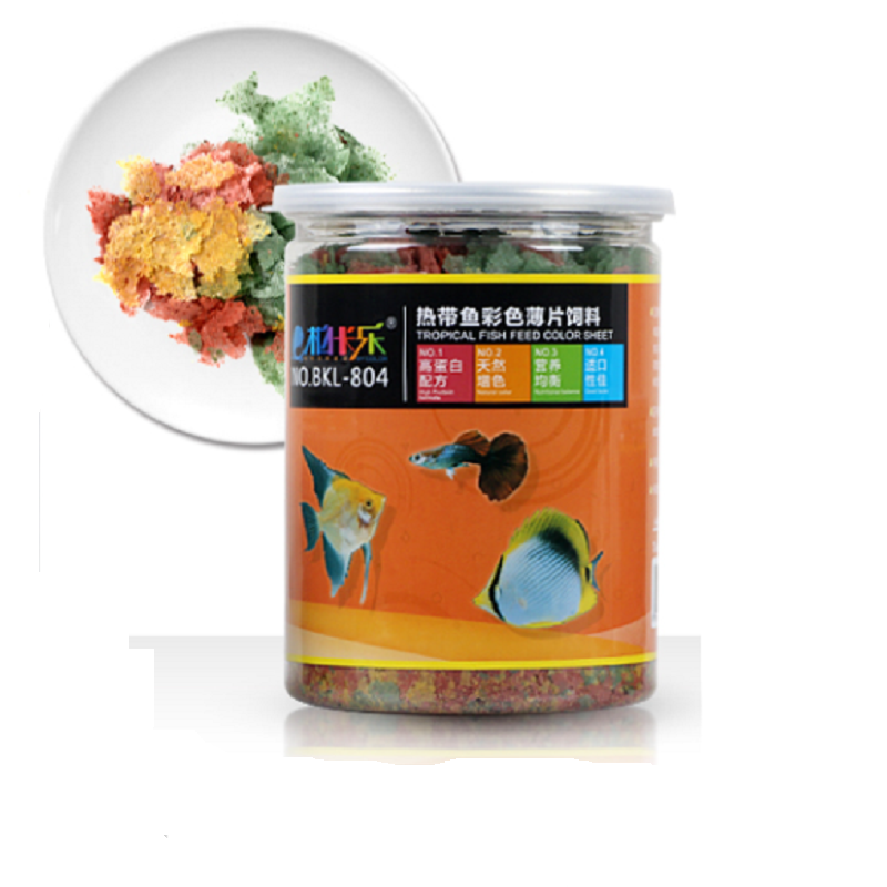 孔雀鱼饲料鱼食小型鱼热带鱼灯科鱼斗鱼凤尾鱼饲料小颗粒薄片鱼粮高清大图