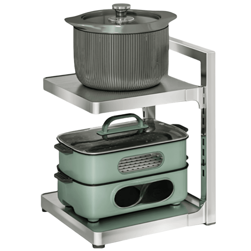 豫龙都不锈钢置物架2层个高清大图