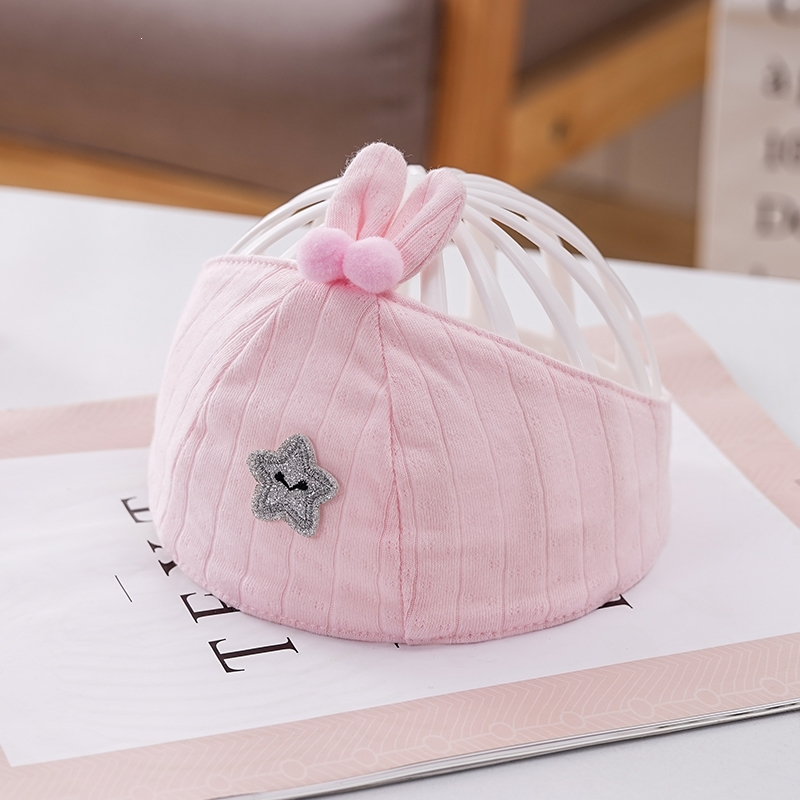 婴儿帽子智扣夏季薄款036个月新生儿护囟门卤门帽宝宝空顶凉帽胎帽