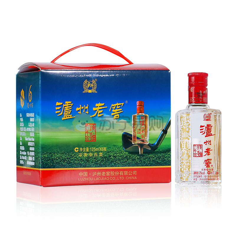 泸州老窖 六年窖头曲 52度125ml*24瓶(一箱)浓香型白酒高清大图