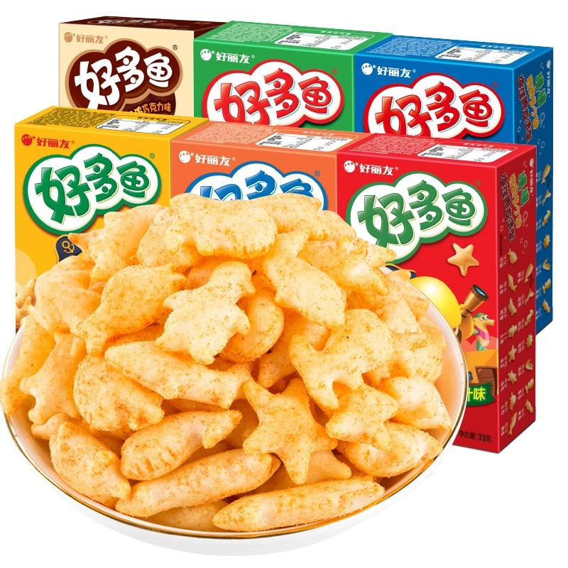好丽友 好多鱼 33g*3盒 蜂蜜牛奶味