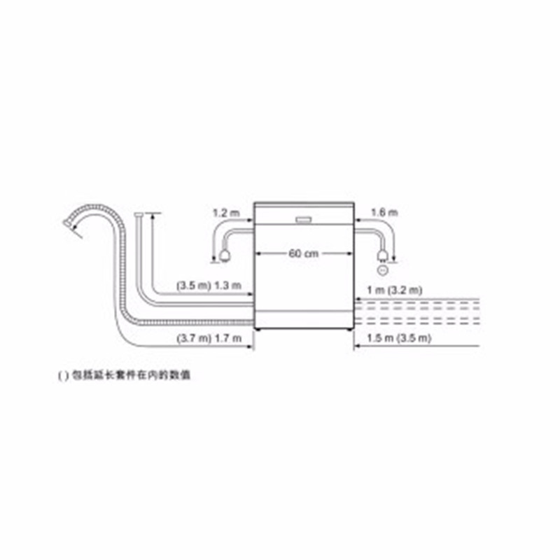 西门子SC76M640TI 嵌入式 8套 自动洗碗器 高温消毒蒸饭柜高清大图