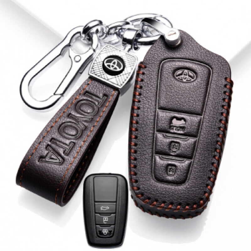 tyui2021款丰田卡罗拉钥匙套19款卡罗拉钥匙包专用高档真牛皮12代