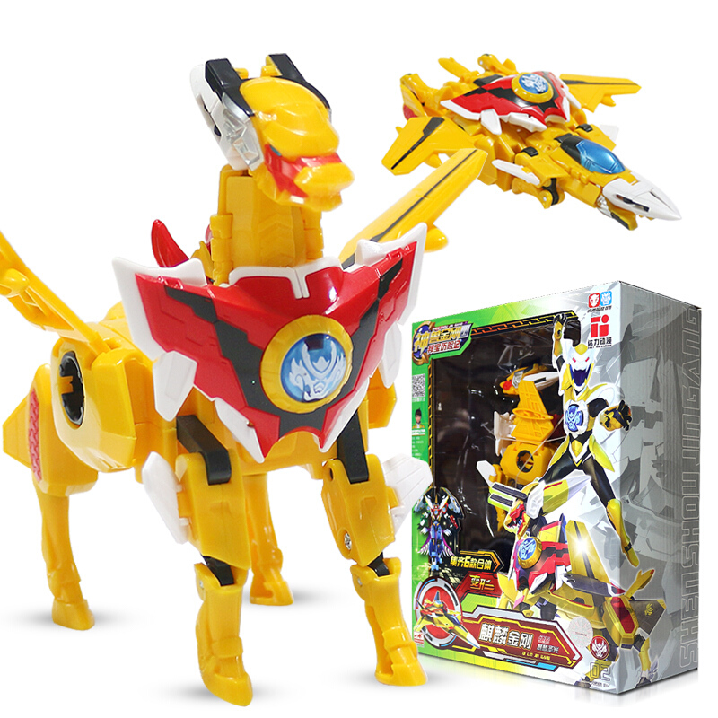 神兽金刚4四邦宝历险记动漫儿童玩具6岁合体神兽金刚3男孩变形机器人