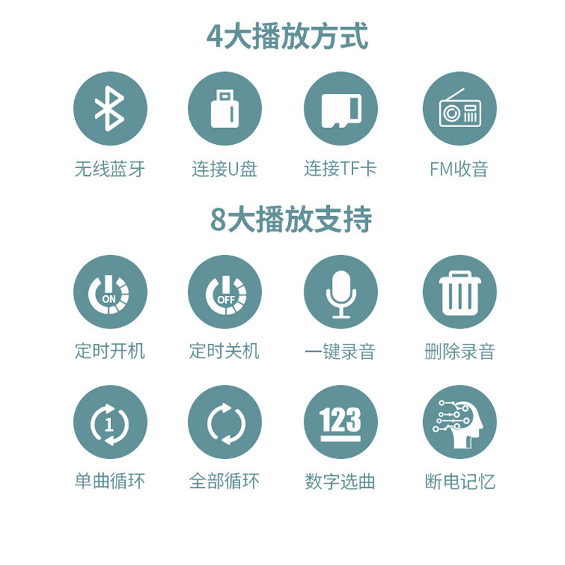 金正(NiNTAUS)新款收音机老人老年人便携式小型迷你音箱插卡随身听评书唱戏听戏可插U盘充电多功能音响音乐播放器外放高清大图
