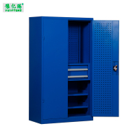 豫亿腾 对双开二抽多功能重型工具柜 车间用双开门储物柜 加厚五金收纳箱抽屉式铁皮刀具柜子 可定制