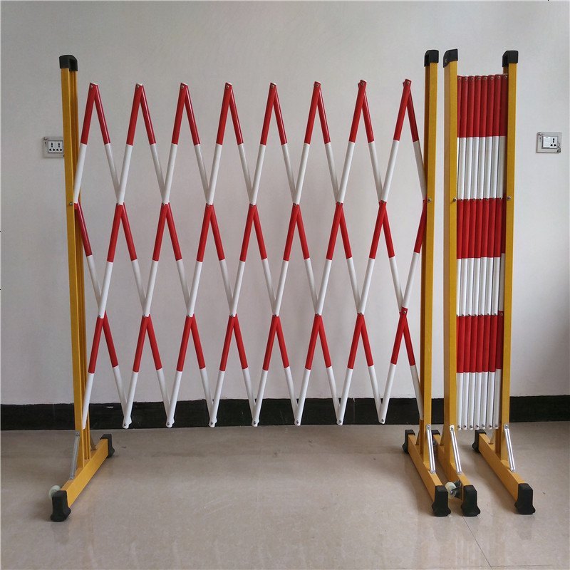 定做安全绝缘施工伸缩围栏玻璃钢可移动式隔离带围栏电力安全护栏管式