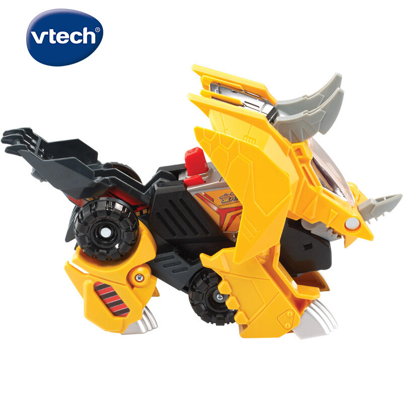 [苏宁自营]伟易达(Vtech) 玩具 变形恐龙- 守护者系列·三角龙变形机器人汽车百变金刚儿童男孩玩具
