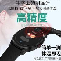 普利邦(PULIBANG) 学生体温智能手环心电图HRV健康防丢男老人手 银硅[精准体温血压血氧心电图心率+全触