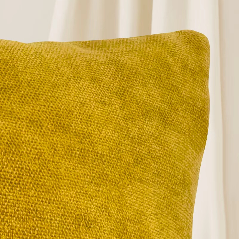 东凯汇普 橙黄亚麻腰靠枕套 55*35cm 个高清大图