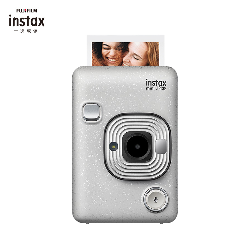 富士(FUJIFILM)instax mini LiPlay石英白 立拍立得 胶片相机 拍摄预览减少废片 手机照片打印