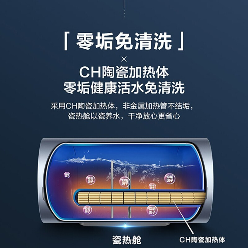 Haier/海尔电热水器60升3300W变频速热一级能效预约洗浴手机控制水电分离零垢免清洗ES60H-AF3(2A)U1