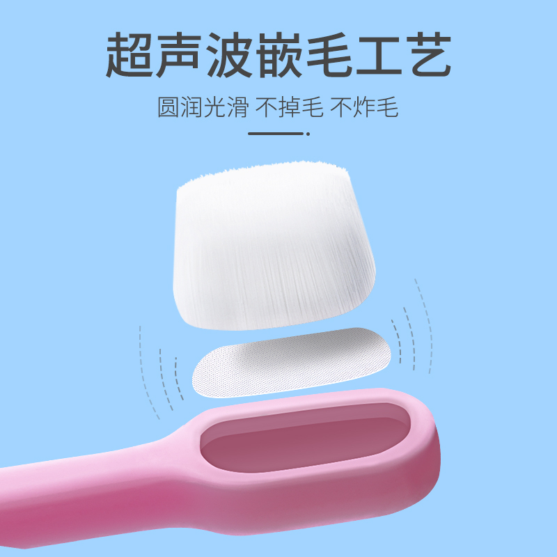 Protefix儿童牙刷婴幼儿园1-2-6岁乳牙3岁超细软毛换牙期万毛牙刷舌苔清洁